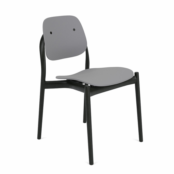 Iquo Chair - Armless with Plastic Seat & Back