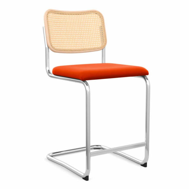 Cesca<sup>™</sup> Stool - Upholstered Seat & Cane Back
