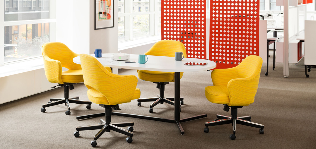 Antenna Workspaces Y Base Tables and Desks for the Open Plan and Private Office by Knoll