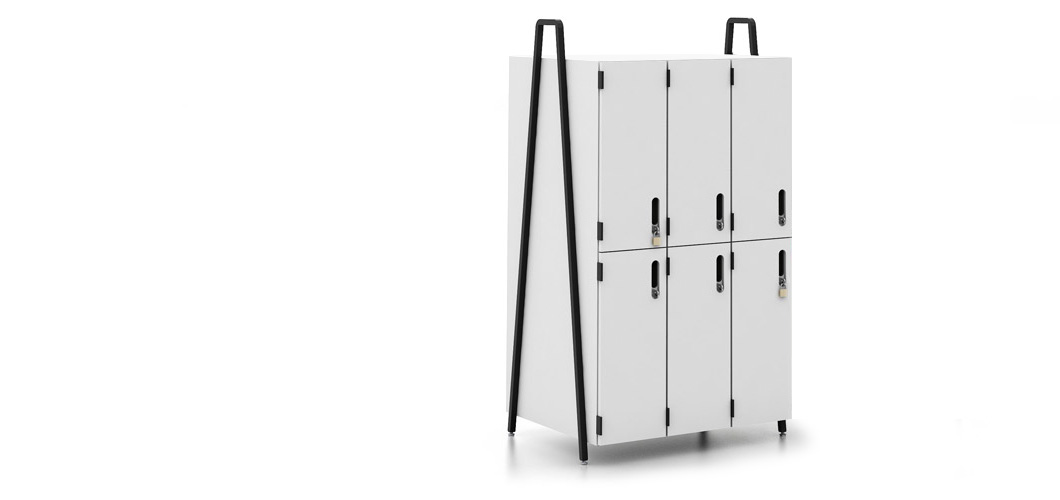 Rockwell Unscripted Freestanding Modular Storage Lockers Shelves and Cabinets